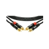 Kaliteli Siyah 3m 2x RCA - 2x RCA Altın Uçlu Kablo