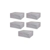 Kapaklı Çok Amaçlı Çamaşır Saklama Kutusu - 50x40x19 cm - Gri