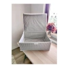 Kapaklı Çok Amaçlı Çamaşır Saklama Kutusu - 50x40x19 cm - Gri