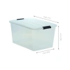 Kapaklı Şeffaf Saklama Kutuları - 2li Set, 45L
