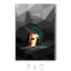 Kareli A4 Defter 200 Sayfa Siyah Spiralli