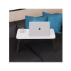 Katlanabilir Beyaz Laptop Sehpası - Kahvaltı ve Çalışma İçin Uygun
