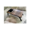 Katlanır Laptop Sehpası, Telefon ve Tablet Bölmeli, Modern Tasarım