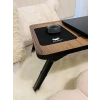 Katlanır Laptop Sehpası, Telefon ve Tablet Bölmeli, Modern Tasarım