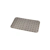 Kaydırmaz Vantuzlu Banyo Paspası - 66,5 x 36,5 cm, Siyah Yuvarlak Desen