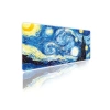 Kaymaz Oyun Klavye Mouse Pad 70x30cm - Van Gogh Yıldızlı Gece Tasarımı