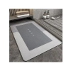 Kaymaz Tabanlı Süper Emici Banyo Paspası, 50x70 cm, Gri