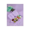 Kedi Baskılı 4 Bölmeli Beslenme Çantası - Sızdırmaz Kapaklı