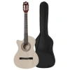 Kesik Klasik Gitar Seti - 4/4 Yetişkin Boy, Doğal Renk