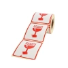 Kırılır Uyarı Etiketi - 70mm x 80mm, 250 Adet