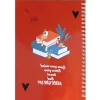 Kırmızı Çizgisiz A5 Spiralli Okul Defteri - 100 Sayfa