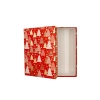 Kırmızı Noel Temalı Kapaklı Hediye Kutusu - 27x19x7 cm