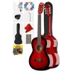 Kırmızı Renk Klasik Gitar - 4/4 Yetişkin Boy Tam Set