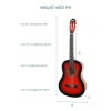 Kırmızı Renk Klasik Gitar - 4/4 Yetişkin Boy Tam Set