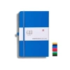 Klasik Defter 13x21 cm Çizgili Mavi, Sert Kapak ve Çift Kurdele Ayrıç