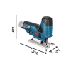 Kompakt Akülü Dekupaj Testere - 12V, 2.800 strok/dak, Ahşapta 70 mm Kesim Derinliği