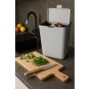Kompakt Flip Çöp Kovası - Modern Tasarım, Gri