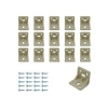 Krem Plastik L Gönye Köşebent - 25x25x30mm, 15 Adet