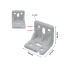 Krem Plastik L Gönye Köşebent - 25x25x30mm, 15 Adet