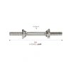 Krom Dambıl Çubuğu - 35,6 cm Uzunluk