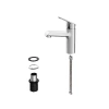 Krom Kaplama Lavabo Bataryası - 124 mm Çıkış Ucu