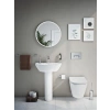 Krom Lavabo Bataryası - 120 mm Çıkış Ucu, 90 mm Yükseklik