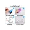 Küçük Boy Yapışkanlı Kapı Numarası - 50 mm Krom Renk 3 Numarası