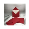 Küçük Kırmızı Mesaj Zarfı - 10 Adet, 7x9 cm