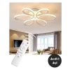 Kumandalı 3 Renk LED Plafonyer Avize, 53 cm