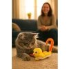 Kurmalı Mekanik Yılan Kedi Oyuncağı, Hareketli