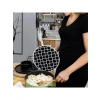 Lastikli Pilav Demleme Örtüsü - Standart Ölçü, Siyah Halka
