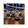 LED Işıklı Dekoratif Gece Lambası - Modern Tasarım (Mavi)