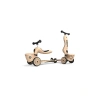 Leopar Desenli Unisex Bebek Kickboard Koltuk ve Konteyner Seti