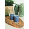 Mat Mavi 6 cm Stackable Tuzluk ve Biberlik Seti