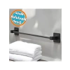 Mat Siyah 42 cm Uzunlukta Duvara Monte Metal Havluluk