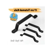 Mat Siyah Metal El Tutamağı - 4 Adet, 17 cm Çekme Kolu