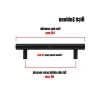 Mat Siyah Metal Kapak Kulpu 96 mm, 10 ADET