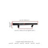 Mat Siyah Paslanmaz Metal Dolap Kulpu | 128 mm