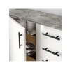 Mat Siyah Paslanmaz Metal Dolap Kulpu | 128 mm