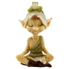 Meditasyon Yapan Kurbağa Heykelciği - Minyatür Peri Bahçesi