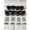 Metal Gövdeli Cam Duşakabin Tekerleği Tam Set
