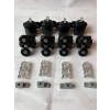 Metal Gövdeli Cam Duşakabin Tekerleği Tam Set