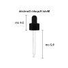 Metal Kapaklı Damlalık Dropper Şişesi - 100 ml, Cam Şişe (6 Adet)