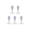 Metal Kapı Stoperi - 8 cm Beyaz Durdurucu Set (5 Adet)
