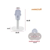 Metal Kapı Stoperi - 8 cm Beyaz Durdurucu Set (5 Adet)