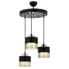 Metal ve Cam Modern Avize, E27 Soket, 40 cm