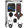 Mikserli Kondensatör Mikrofon Stand Seti - 48V