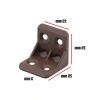 Mobilya Dolap Köşe Bağlantı Elemanı - 25x25x25 mm (10 ADET)