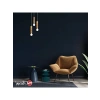 Modern Ahşap Avize, E27 Soket, 35 cm Çap