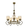 Modern Avize, Eskitme Kaplama, E14, Metal ve Cam, 70 cm